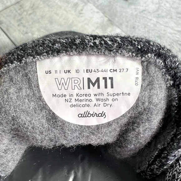 ALLBIRDS Men’s Gray Heathered Wool Runner Sneakers Size 13 - Picture 4 of 7